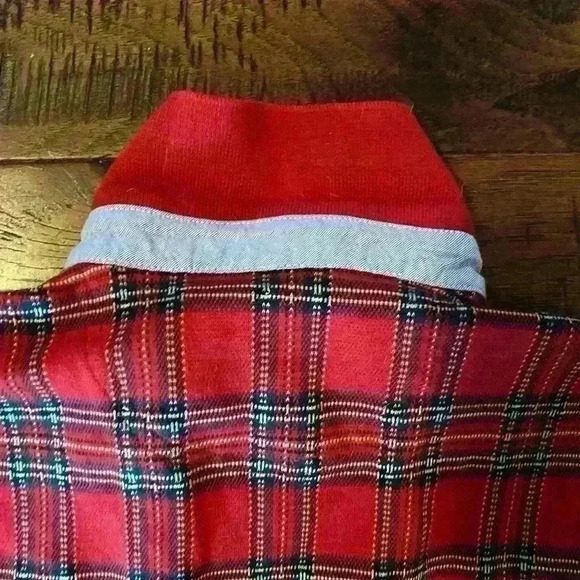 Roundtree & Yorke Men’s L Plaid Long Sleeve Polo Christmas Preppy Holiday Red - Picture 8 of 16